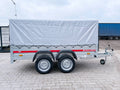 Remorque voiture à deux essieux avec bâche 300-750 kg